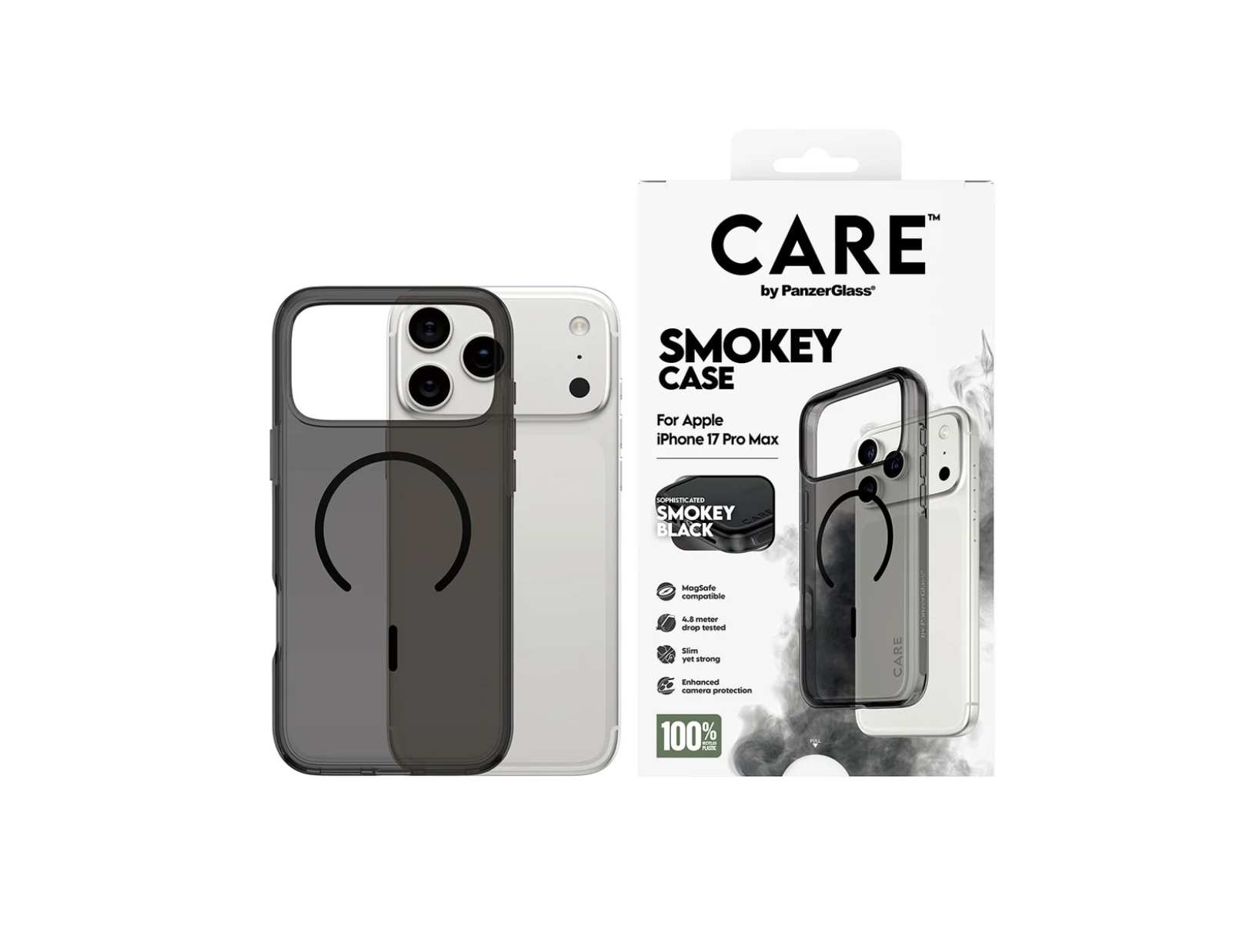 CARE Urban Explorer Case Smokey with Black MagSafe for iPhone 17 Series and iPhone Air