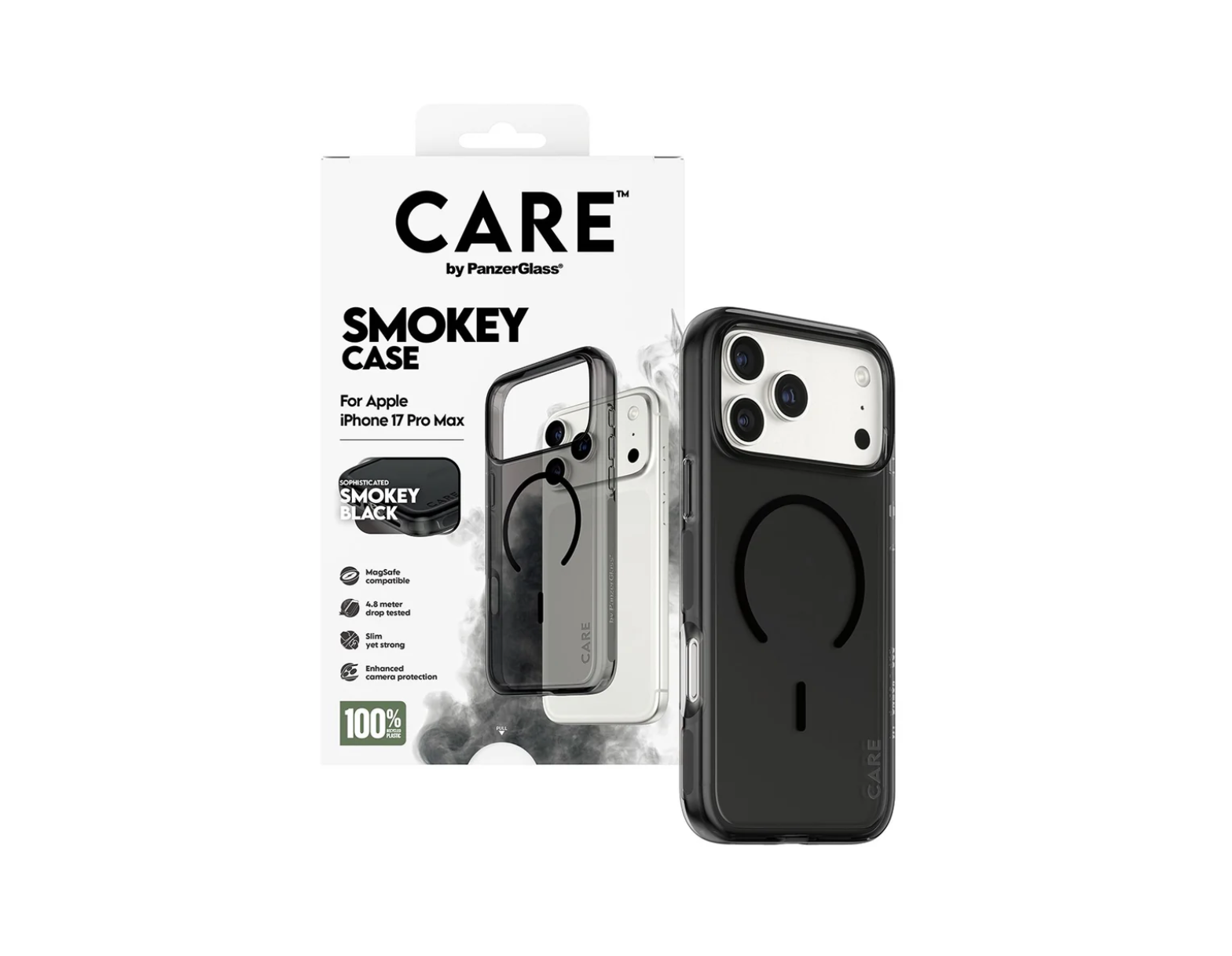 CARE Urban Explorer Case Smokey with Black MagSafe for iPhone 17 Series and iPhone Air