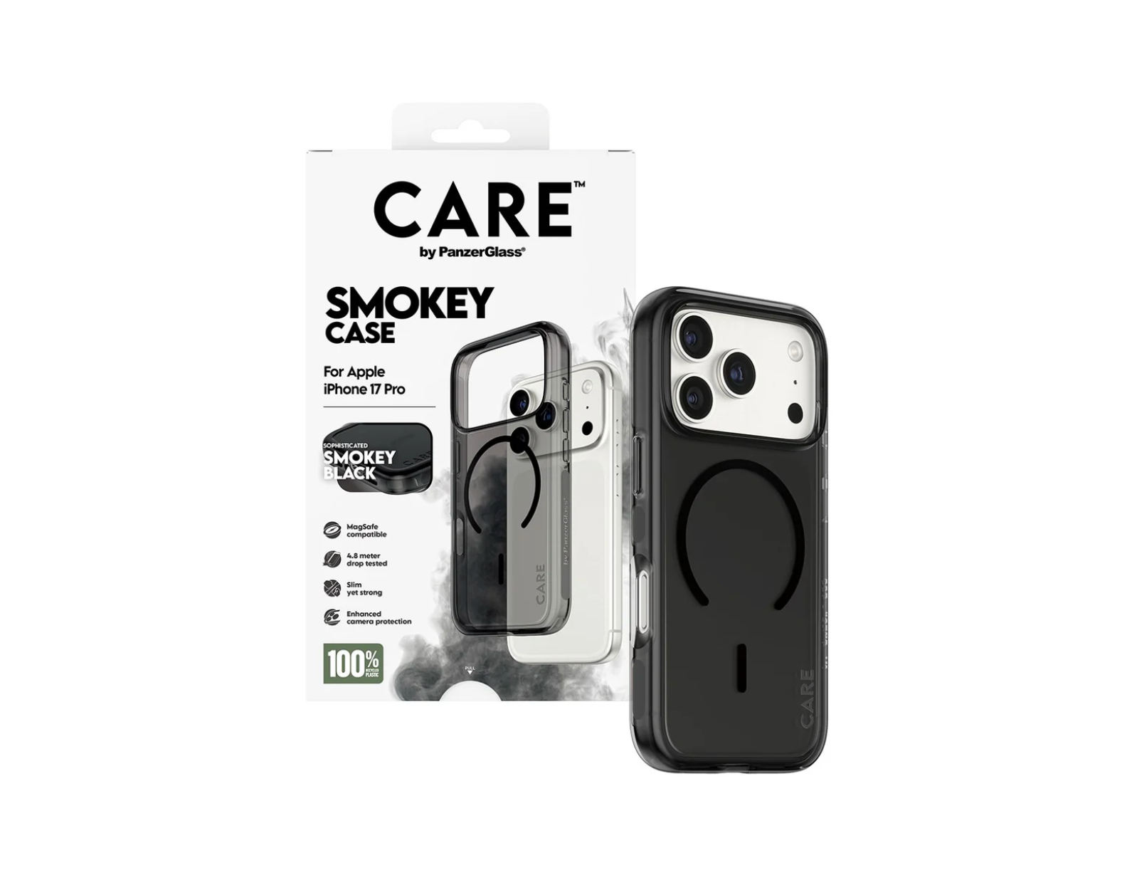 CARE Urban Explorer Case Smokey with Black MagSafe for iPhone 17 Series and iPhone Air