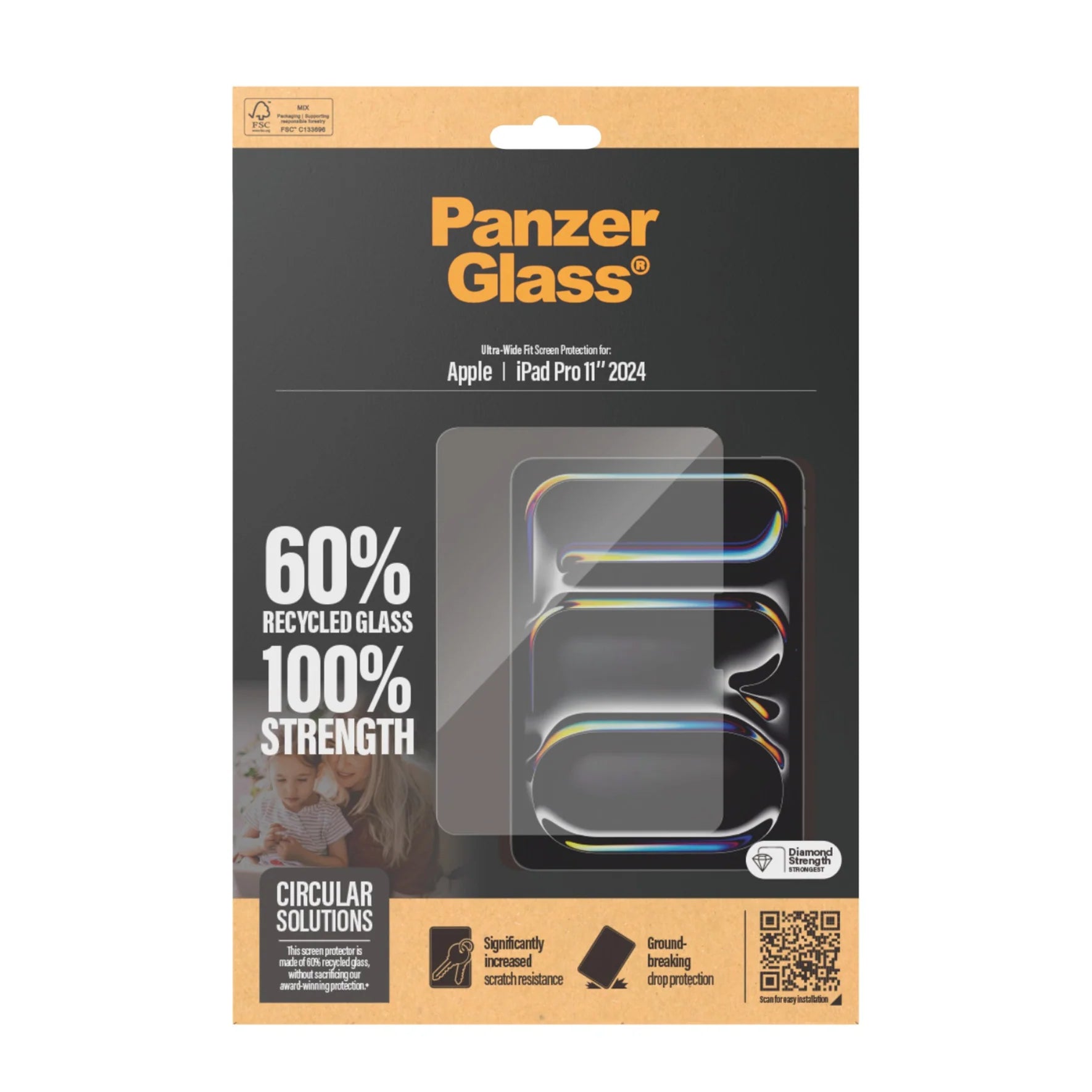 PanzerGlass Screen Protector iPad Pro 11" 2024 | Ultra-Wide Fit