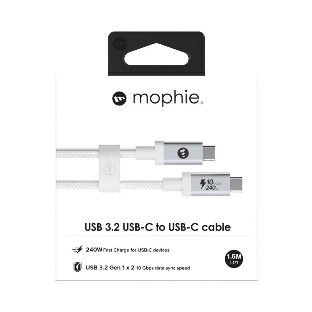 Mophie USB-C to USB-C Cable 10Gbps/240W 1.5m