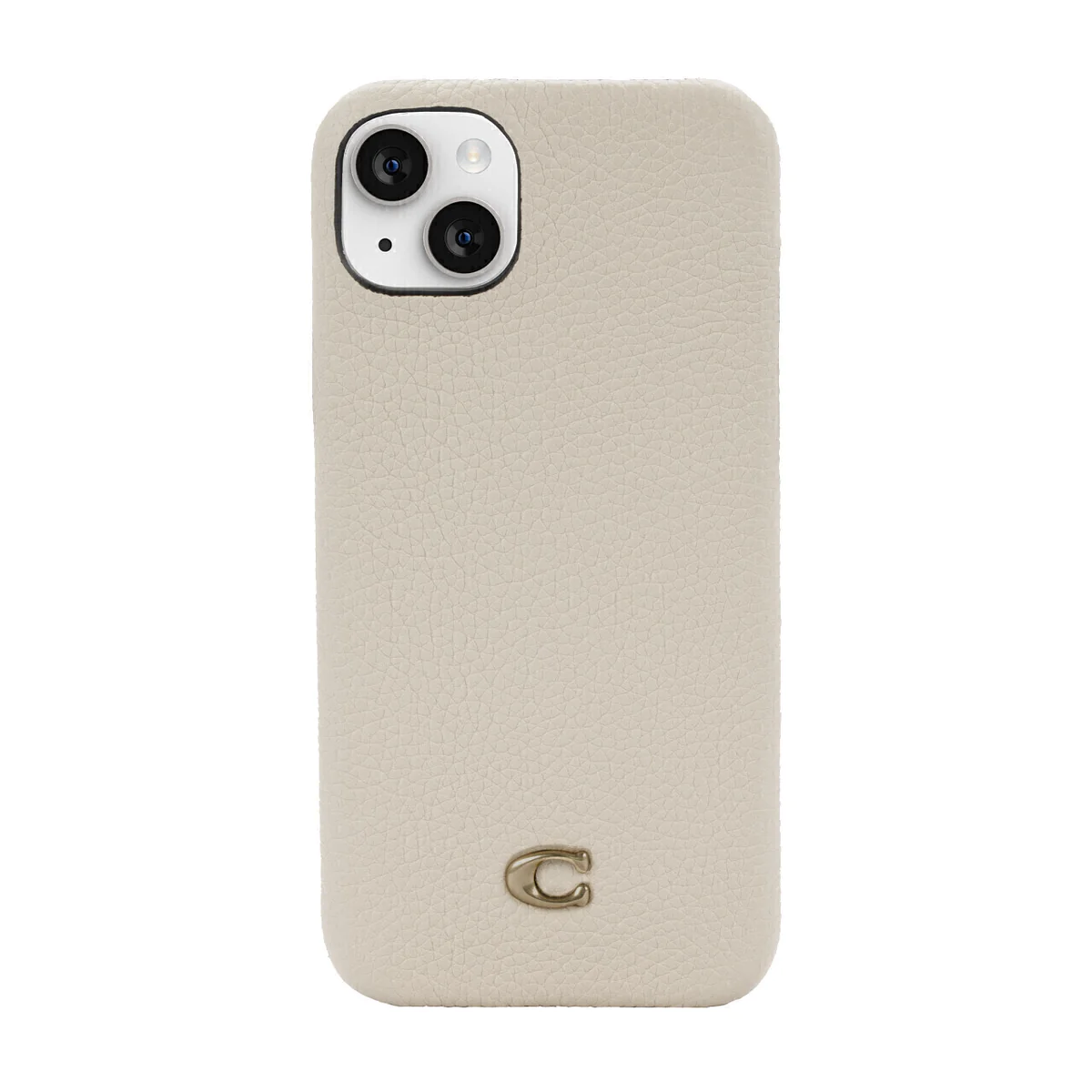 Coach Leather Slim Wrap Case Black Emboss Signature C Pebbled for iPhone 14 Series