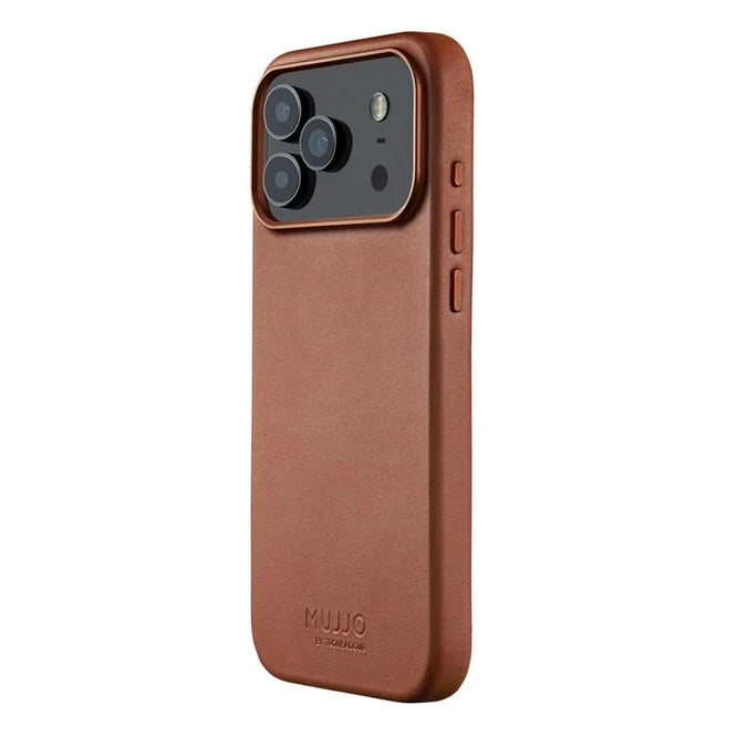 Mujjo Full Leather Case for iPhone 17 Pro / Pro Max Tan