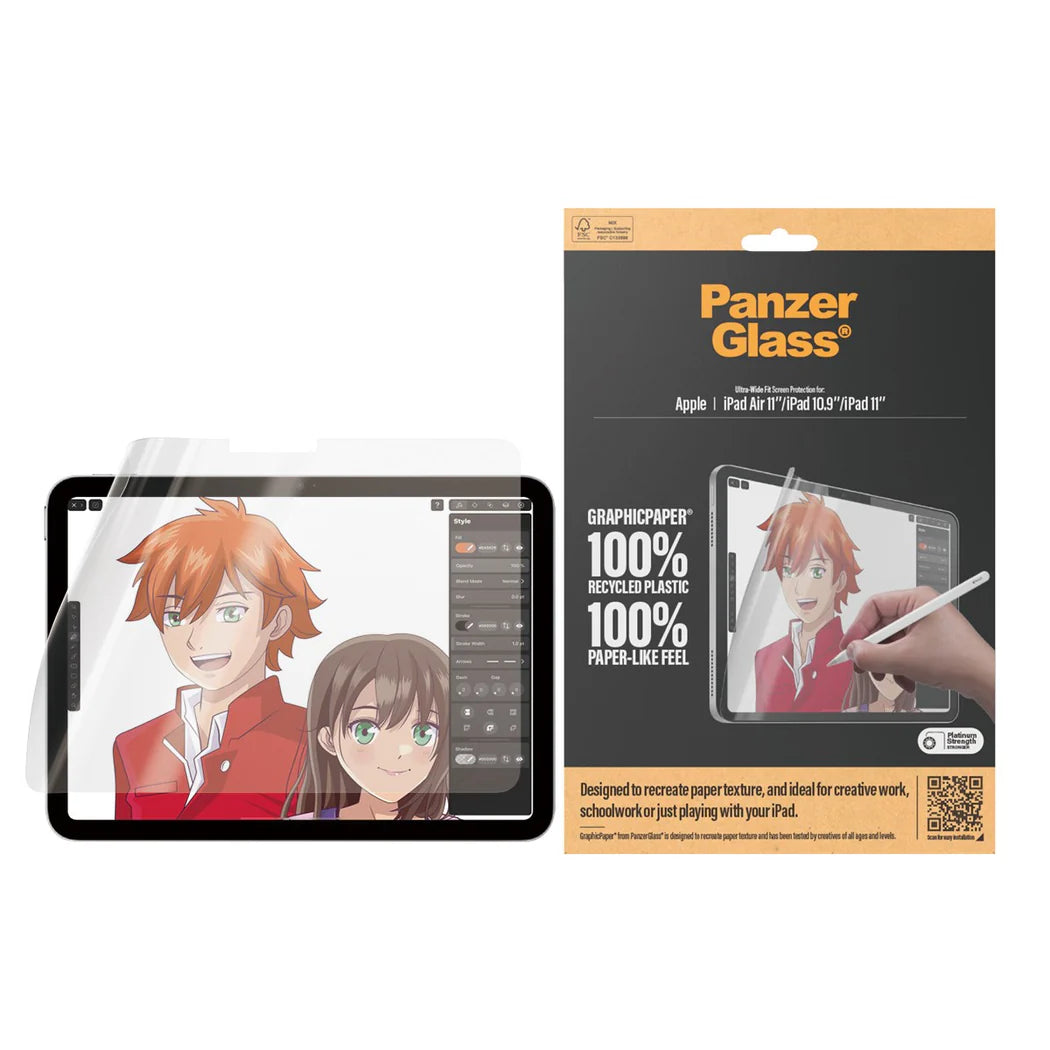 PanzerGlass GraphicPaper Screen Protector Ultra-Wide Fit for iPad (2024-2025)