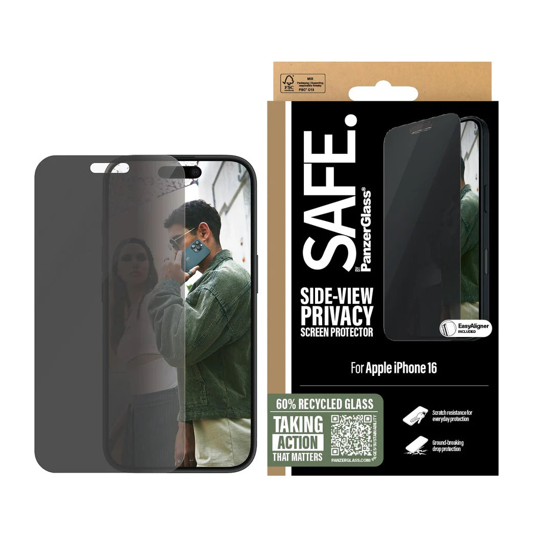 Safe Privacy Screen Protector for iPhone 16 Series