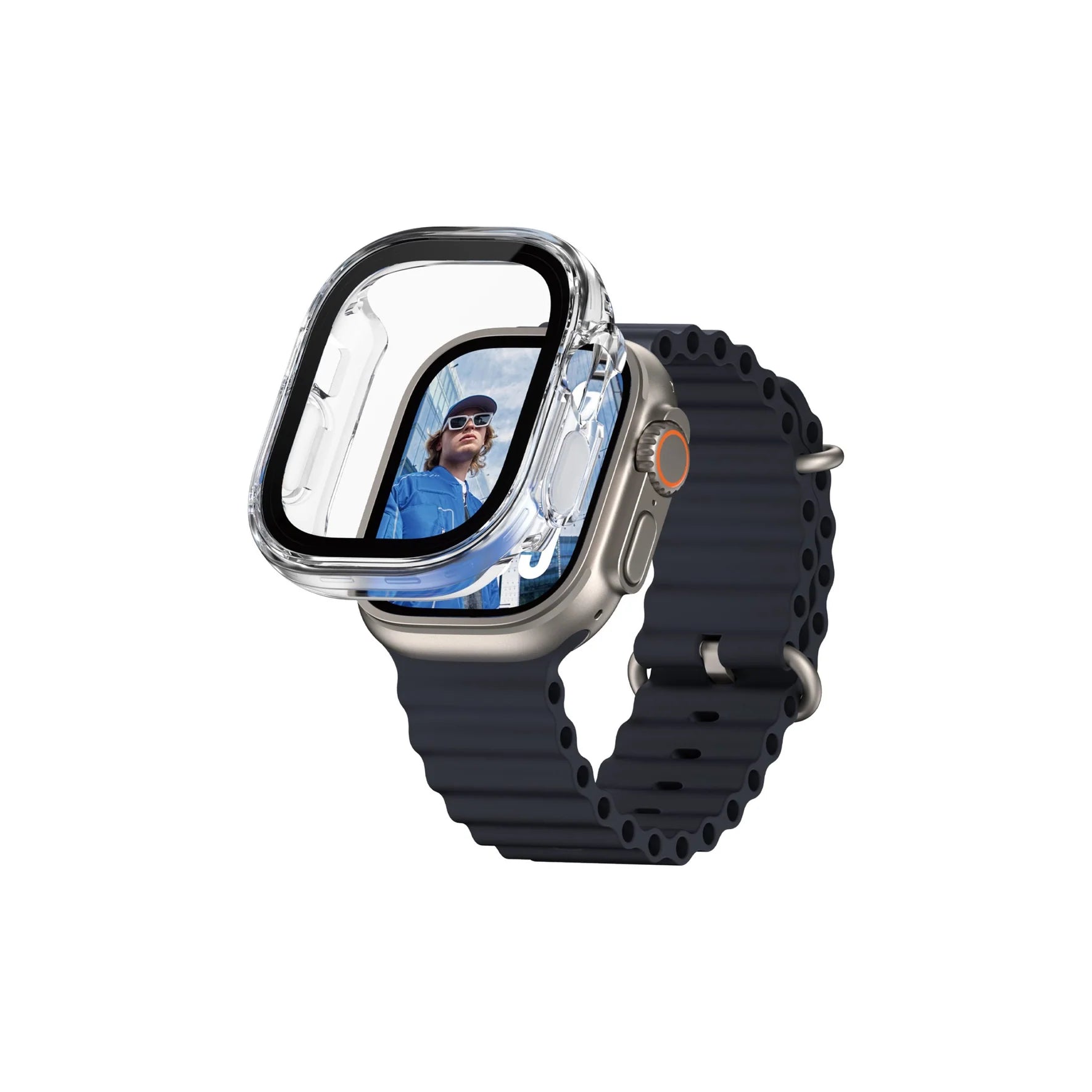 PanzerGlass Screen Protector Snappie Full Body Bulky Transparent Apple Watch
