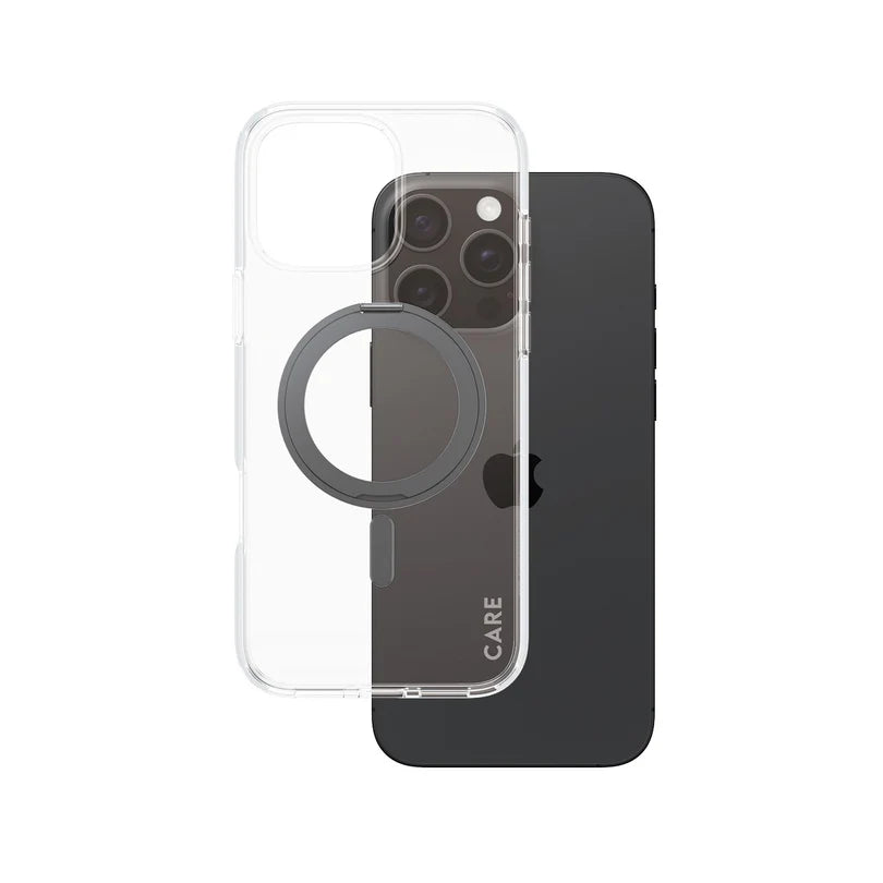 Care Feature Case Transparent w/ Black Kickstand & MagSafe iPhone 16 Series