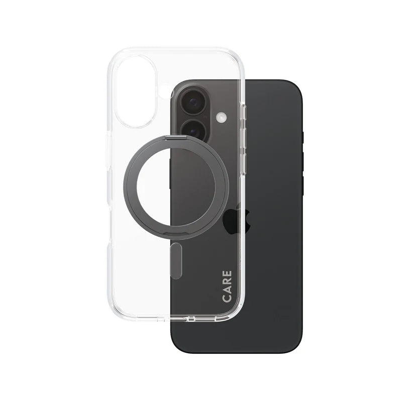 Care Feature Case Transparent w/ Black Kickstand & MagSafe iPhone 16 Series