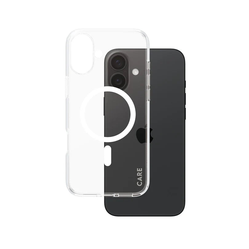 Care Flagship Case Transparent Urban Combat w/ White MagSafe iPhone 16 Series