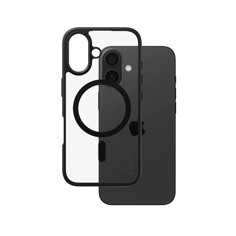 Care Flagship Case Transparent Urban Combat w/ Black Frame & MagSafe iPhone 16 Series