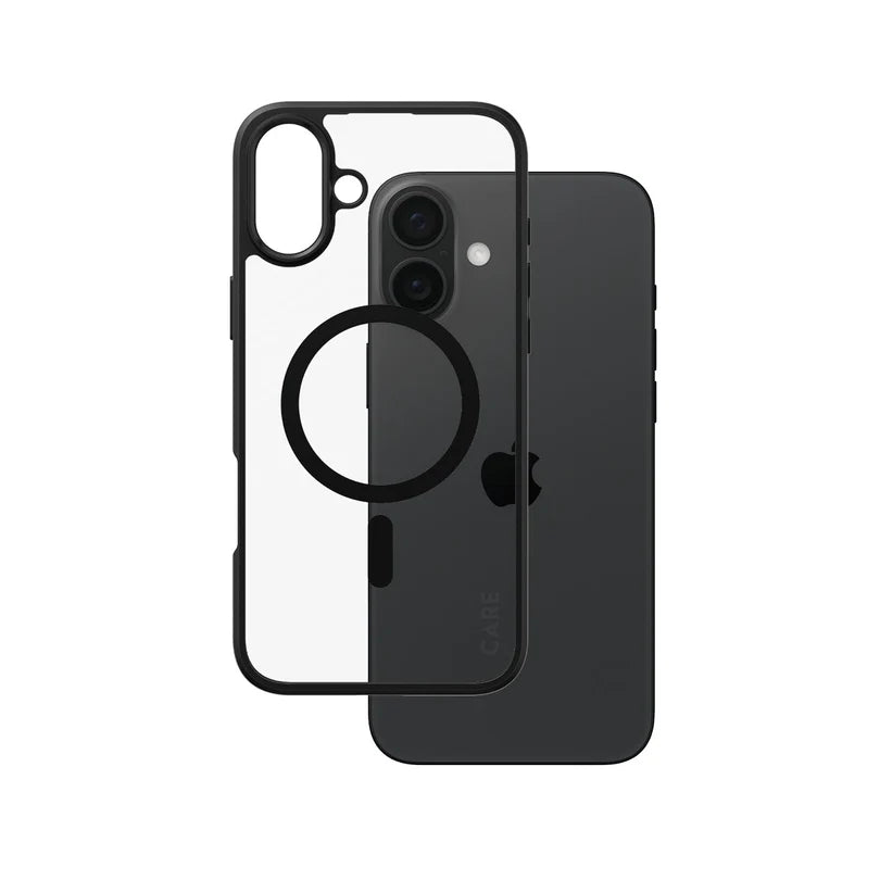 Care Flagship Case Transparent Urban Combat w/ Black Frame & MagSafe iPhone 16 Series