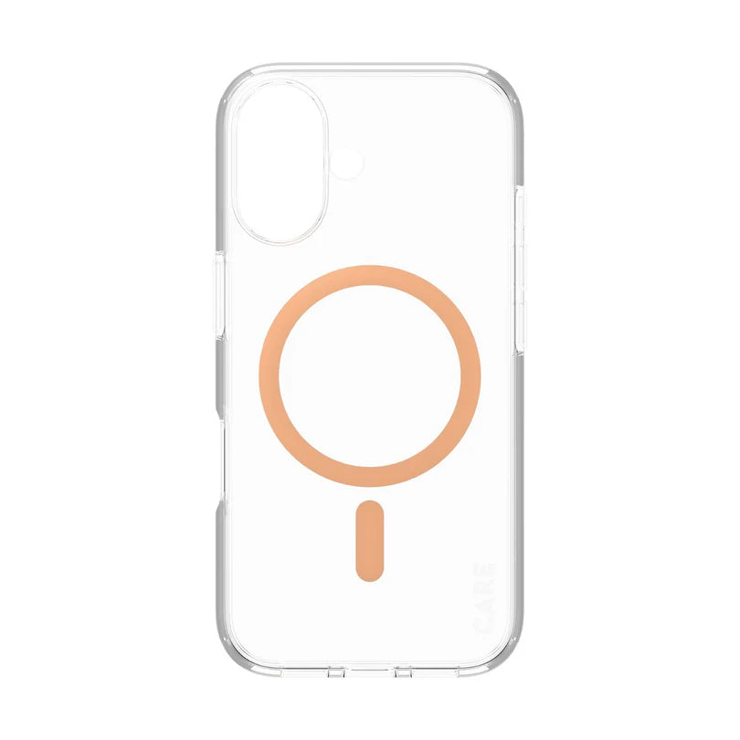 Care Flagship Case Transparent Urban Combat w/ Peachy MagSafe iPhone 16 Series