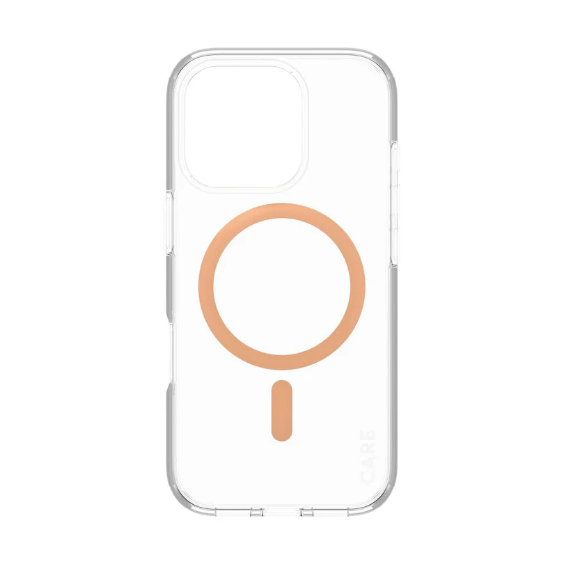 Care Flagship Case Transparent Urban Combat w/ Peachy MagSafe iPhone 16 Series