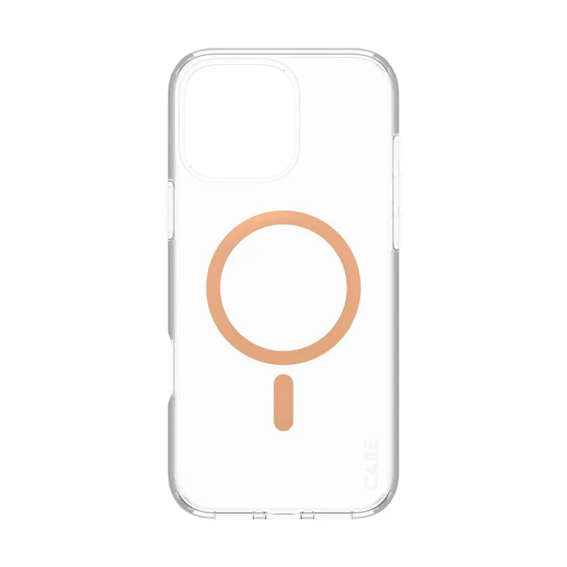 Care Flagship Case Transparent Urban Combat w/ Peachy MagSafe iPhone 16 Series