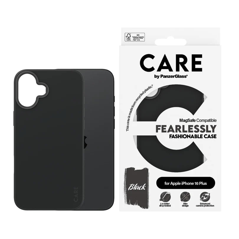 Care Fashionable Case Black w/ MagSafe for iPhone 16 Series