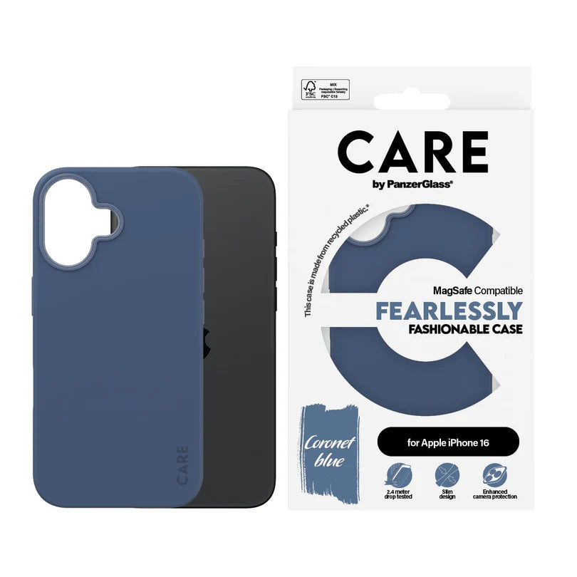 Care Fashionable Case Blue w/ MagSafe for iPhone 16 Series