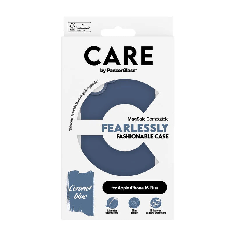 Care Fashionable Case Blue w/ MagSafe for iPhone 16 Series