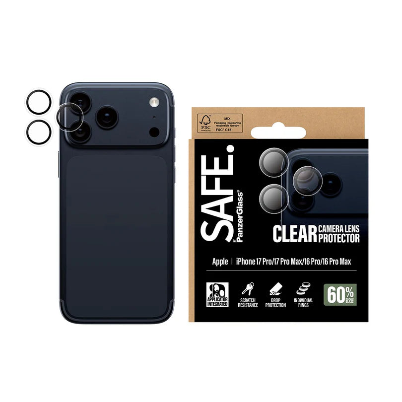 SAFE Camera Lens Protector Transparent for iPhone 17 Series and iPhone Air