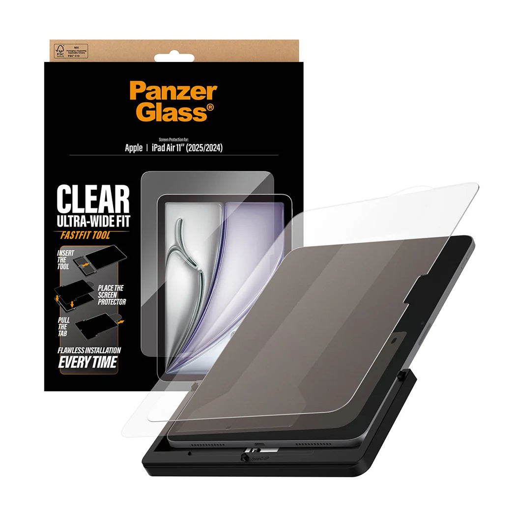 PanzerGlass Screen Protector Ultra-Wide Fit for iPad (2024-2026)