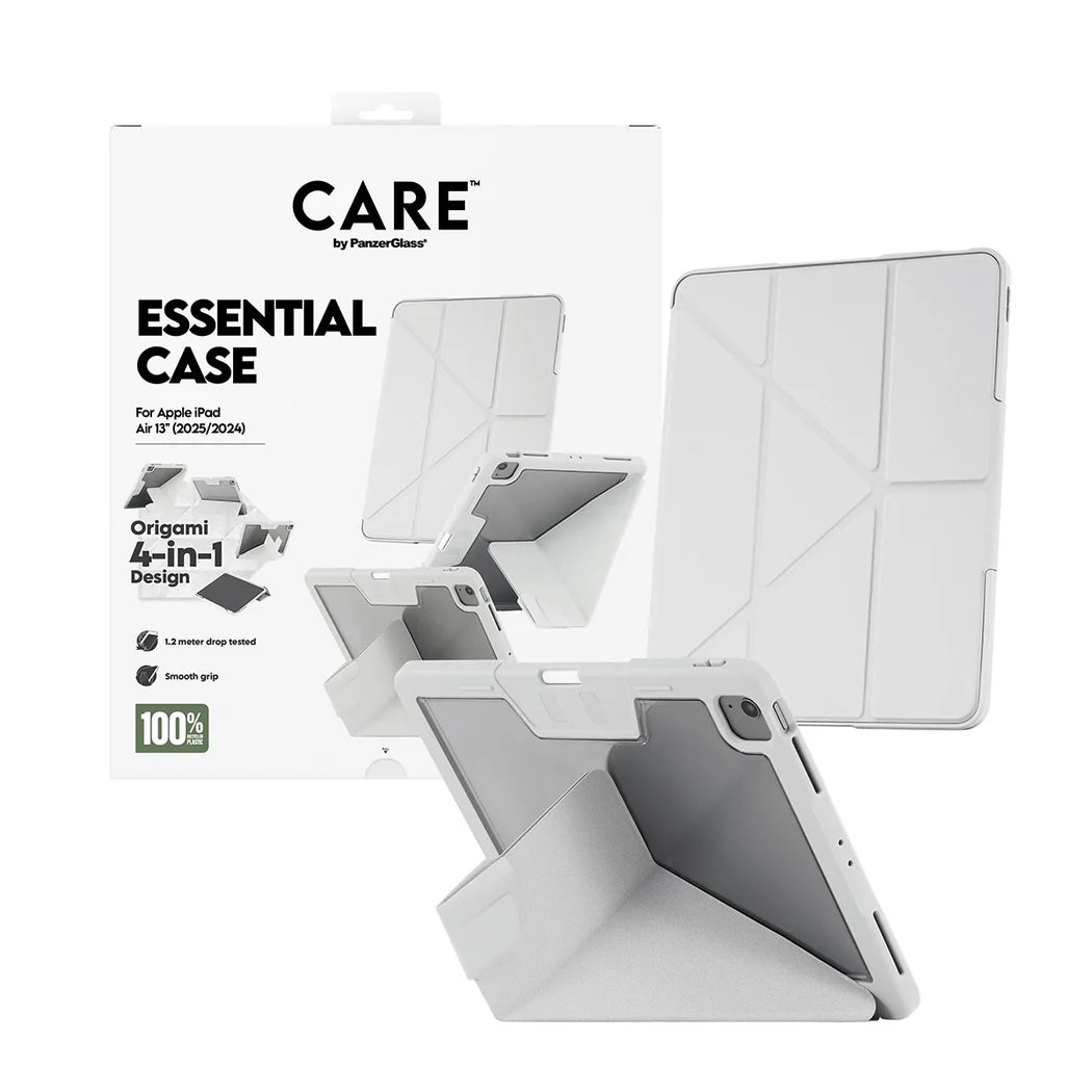 Care TPU Essential Case for iPad (2024-2025) Grey