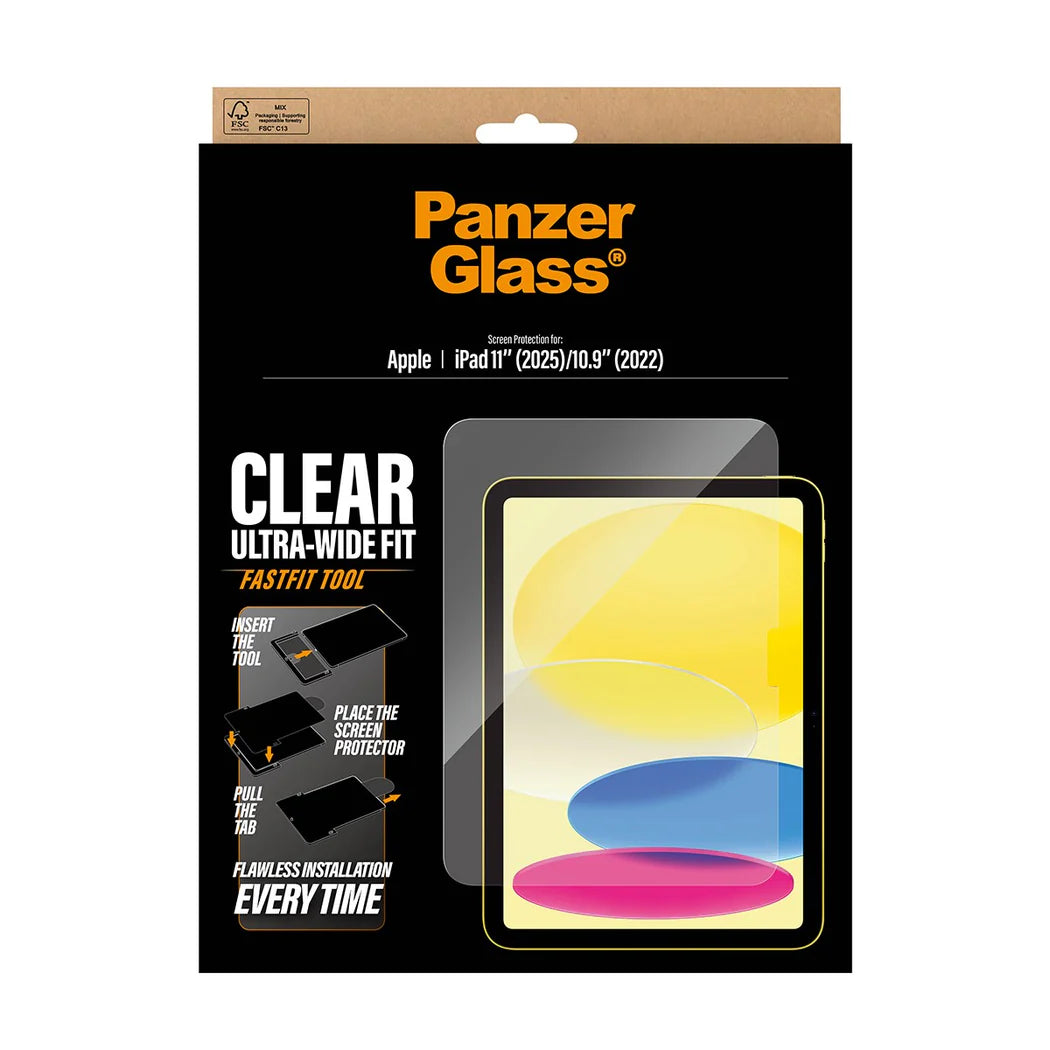 PanzerGlass Screen Protector Ultra-Wide Fit for iPad (2024-2026)