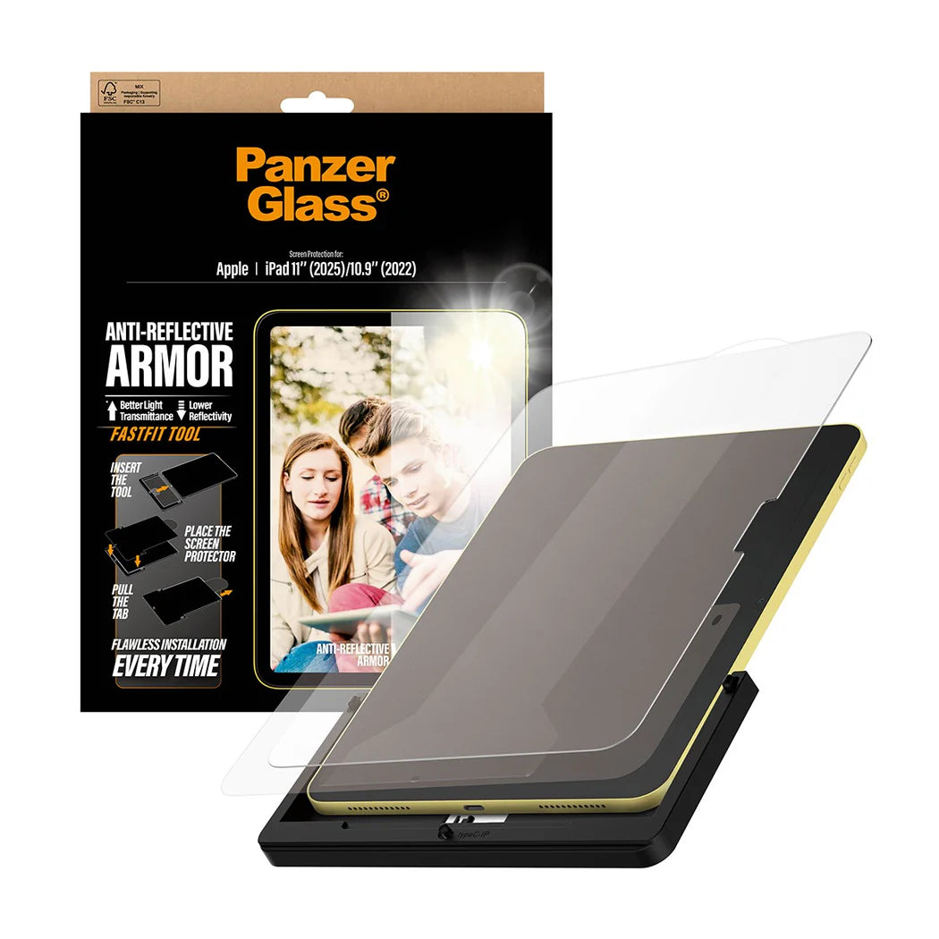 PanzerGlass Anti-Reflective Armor TemperedGlass Ultra Wide Fit for iPad (2024-2025)