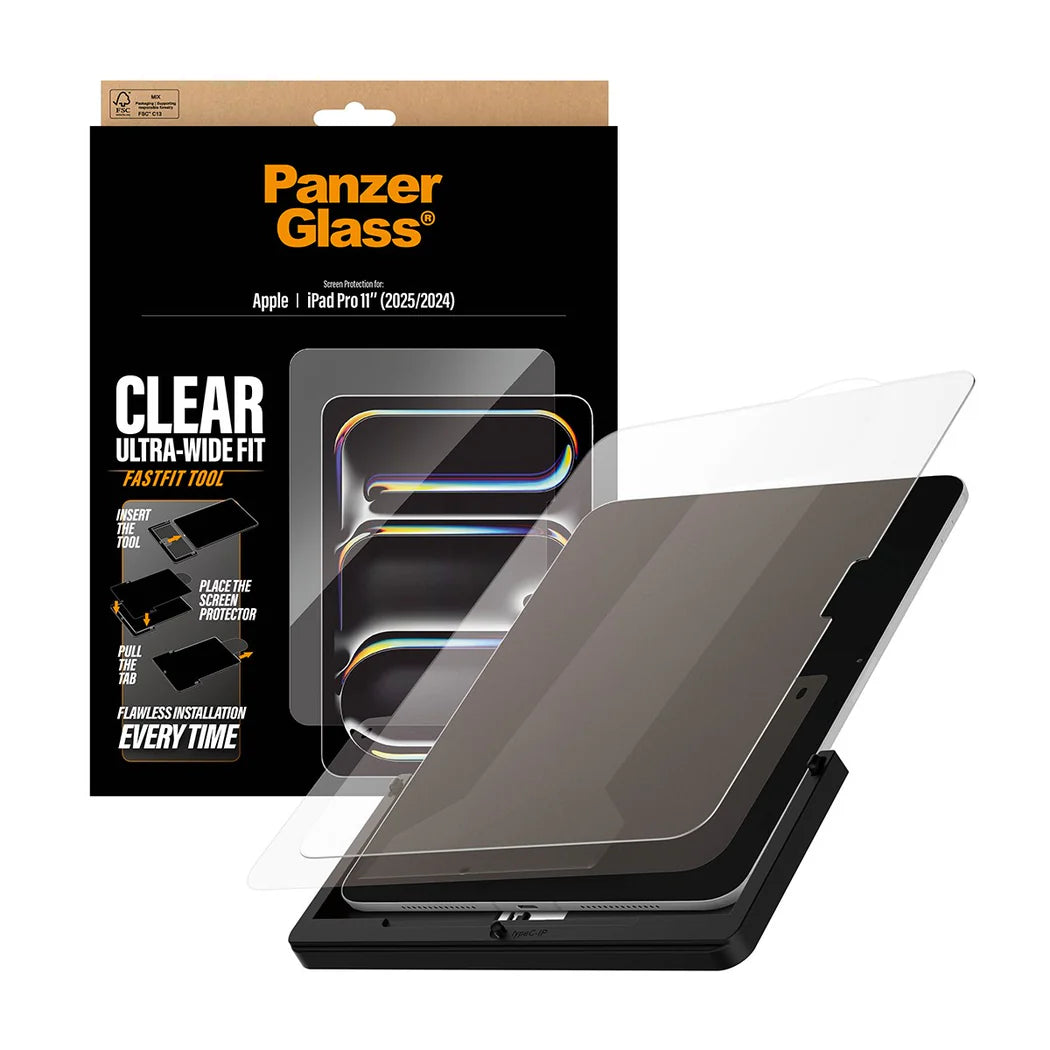 PanzerGlass Screen Protector Ultra-Wide Fit for iPad (2024-2026)