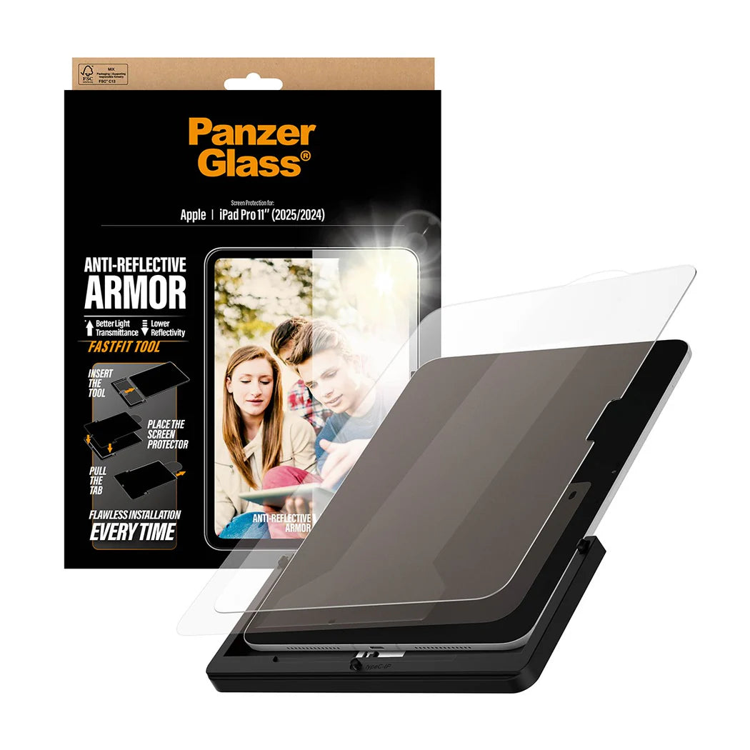 PanzerGlass Anti-Reflective Armor TemperedGlass Ultra Wide Fit for iPad (2024-2025)