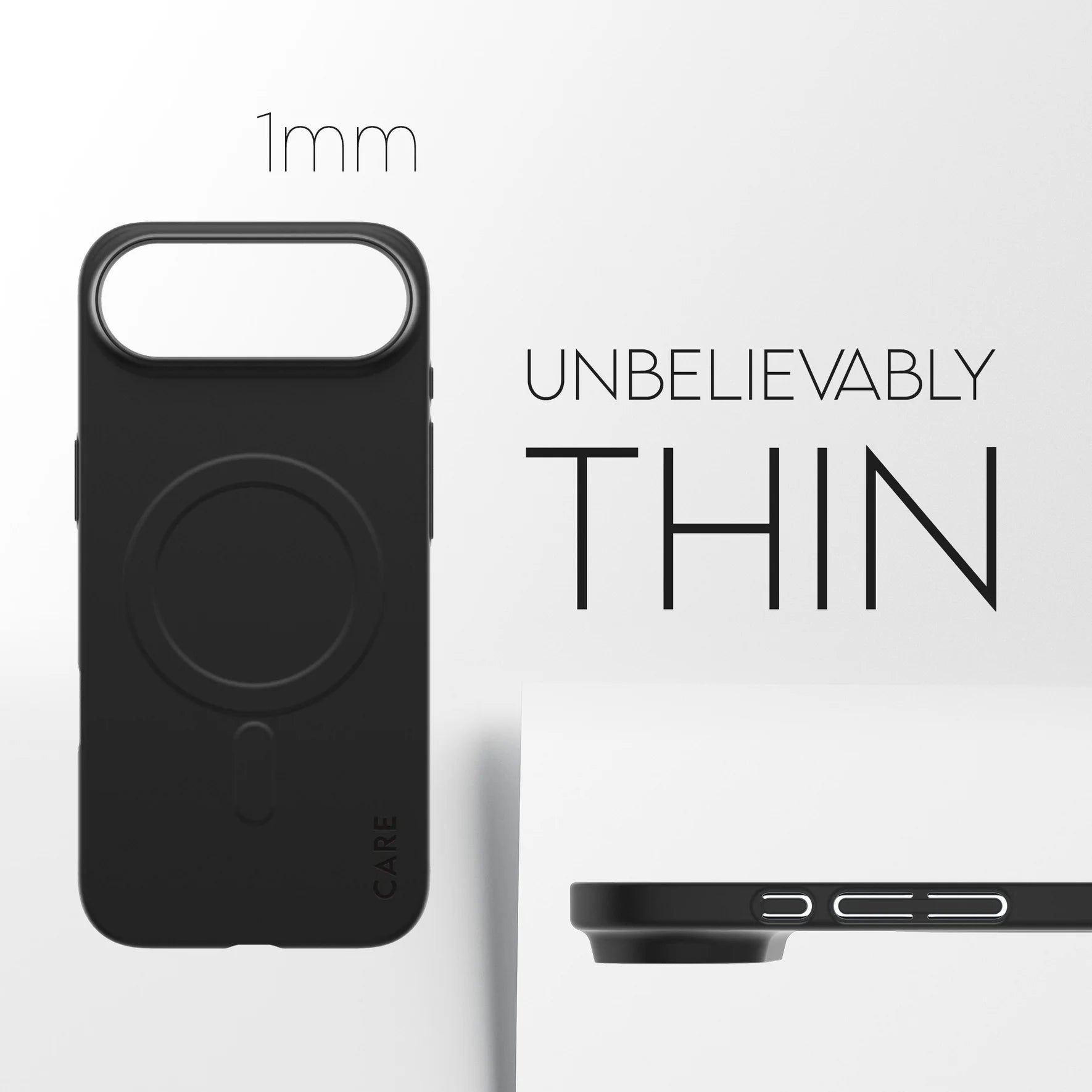 CARE SL1M Case Black with MagSafe for iPhone 17 Series and iPhone Air