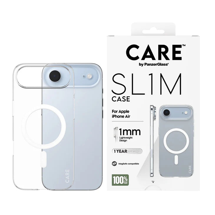 CARE SL1M Case Transparent with MagSafe for iPhone 17 Series and iPhone Air