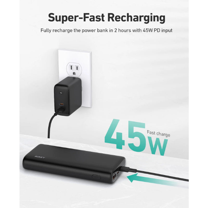 Aukey Powerbank 20000mAh 65W PD Power Bank