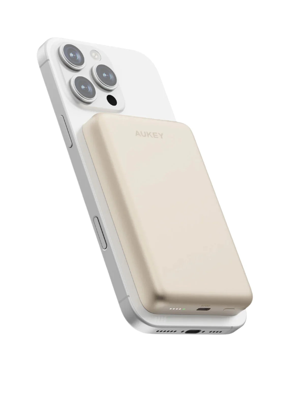 Aukey MagFusion M Qi2 10KmAh Magnetic Wireless PowerBank Mint Blu