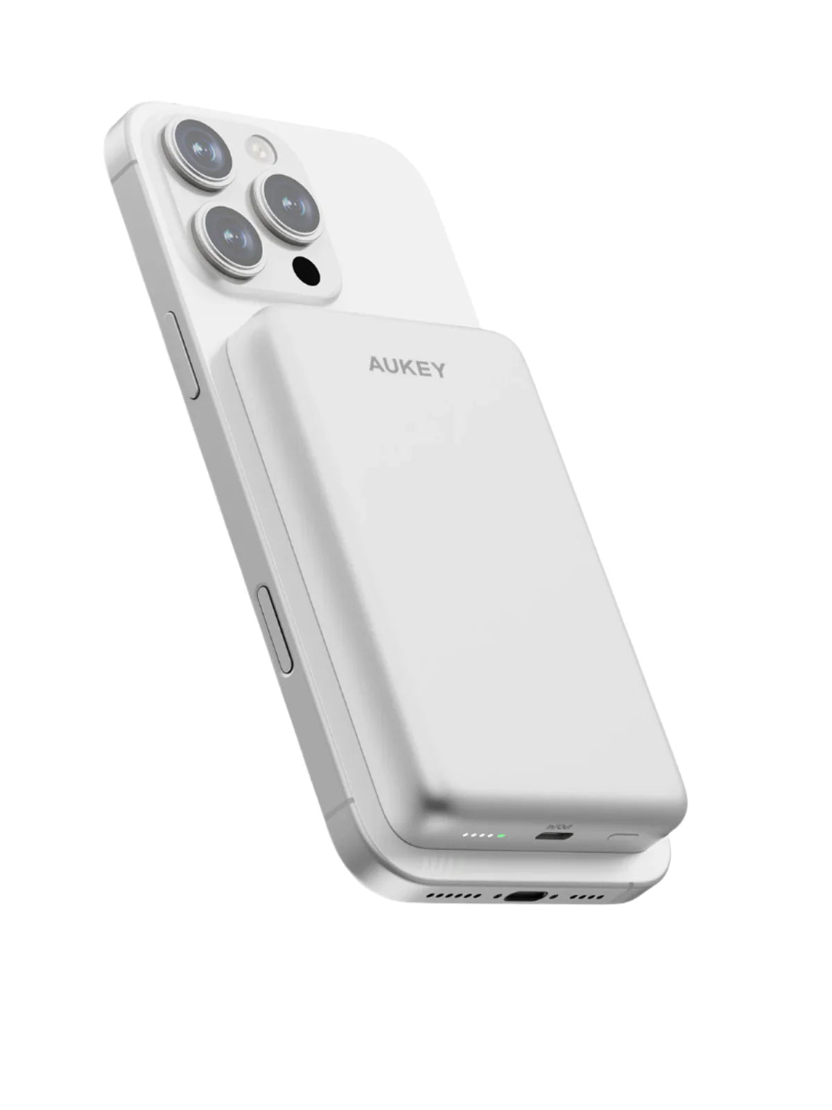 Aukey MagFusion M Qi2 10KmAh Magnetic Wireless PowerBank Mint Blu