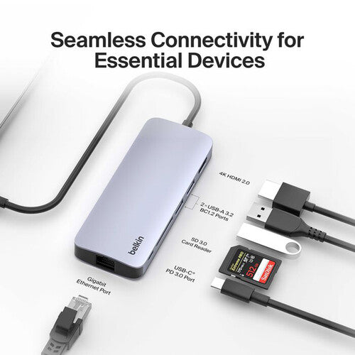 Belkin Adapter USB-C 6-IN-1 Multiport Hub 4K60