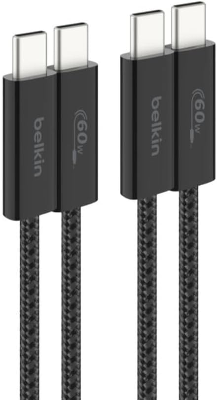 Belkin Braided Soft C to C Cable 1.5m 60W 2.0 2pack