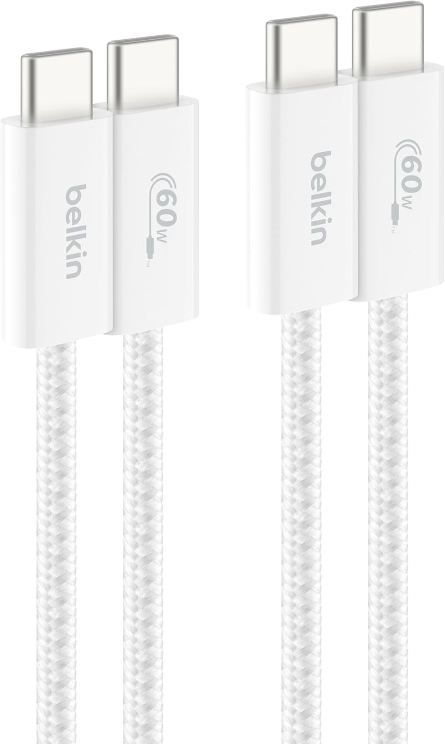 Belkin Braided Soft C to C Cable 1.5m 60W 2.0 2pack