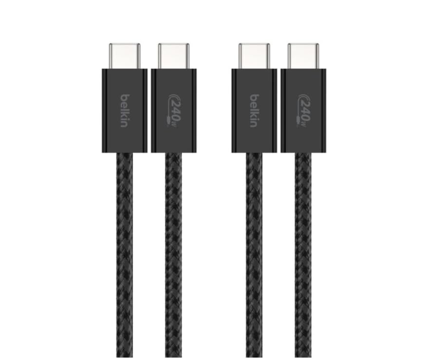 Belkin Braided Soft C to C Cable 1.5m 240W 2.0 2pack
