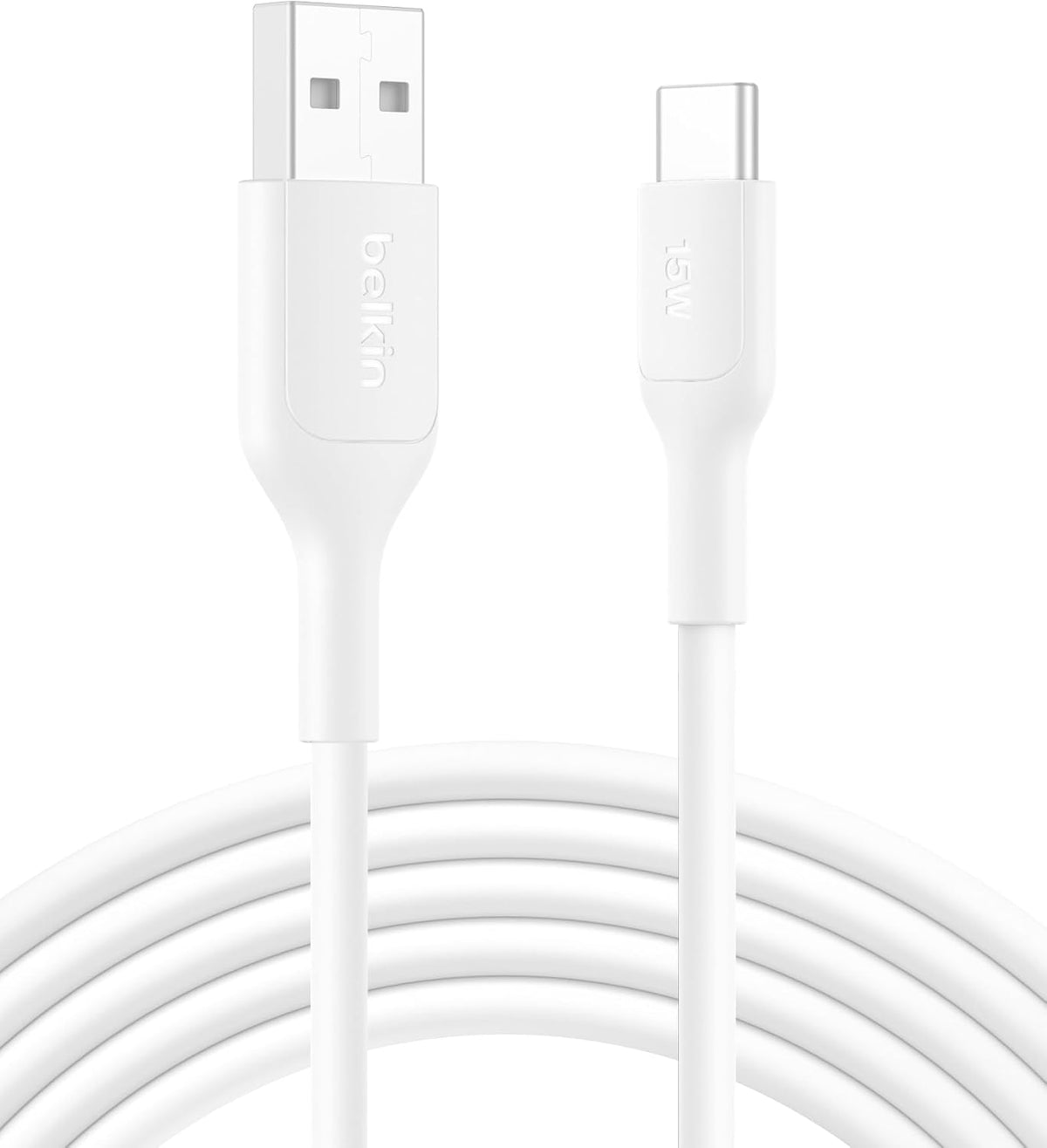 Belkin BoostCharge PVC USB-C to USB-A Cable 3m White