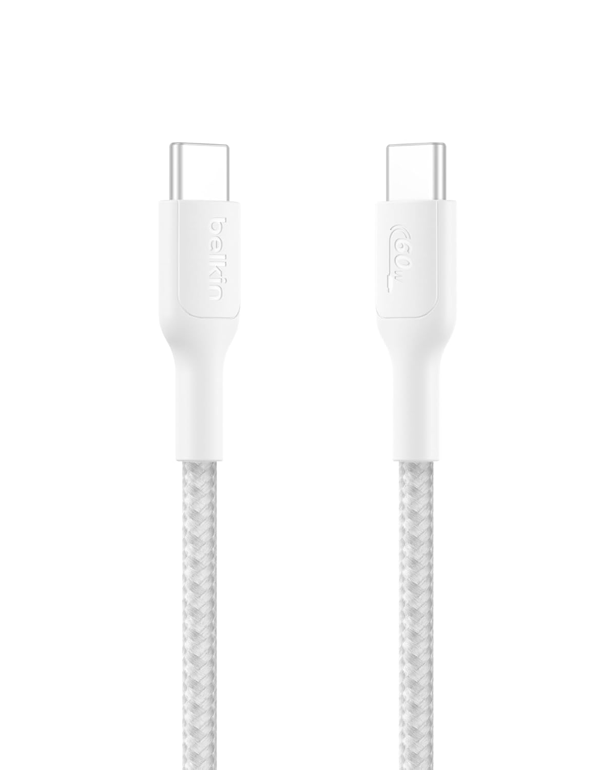 Belkin Braided Soft C to C Cable 1m 60W 2.0 White