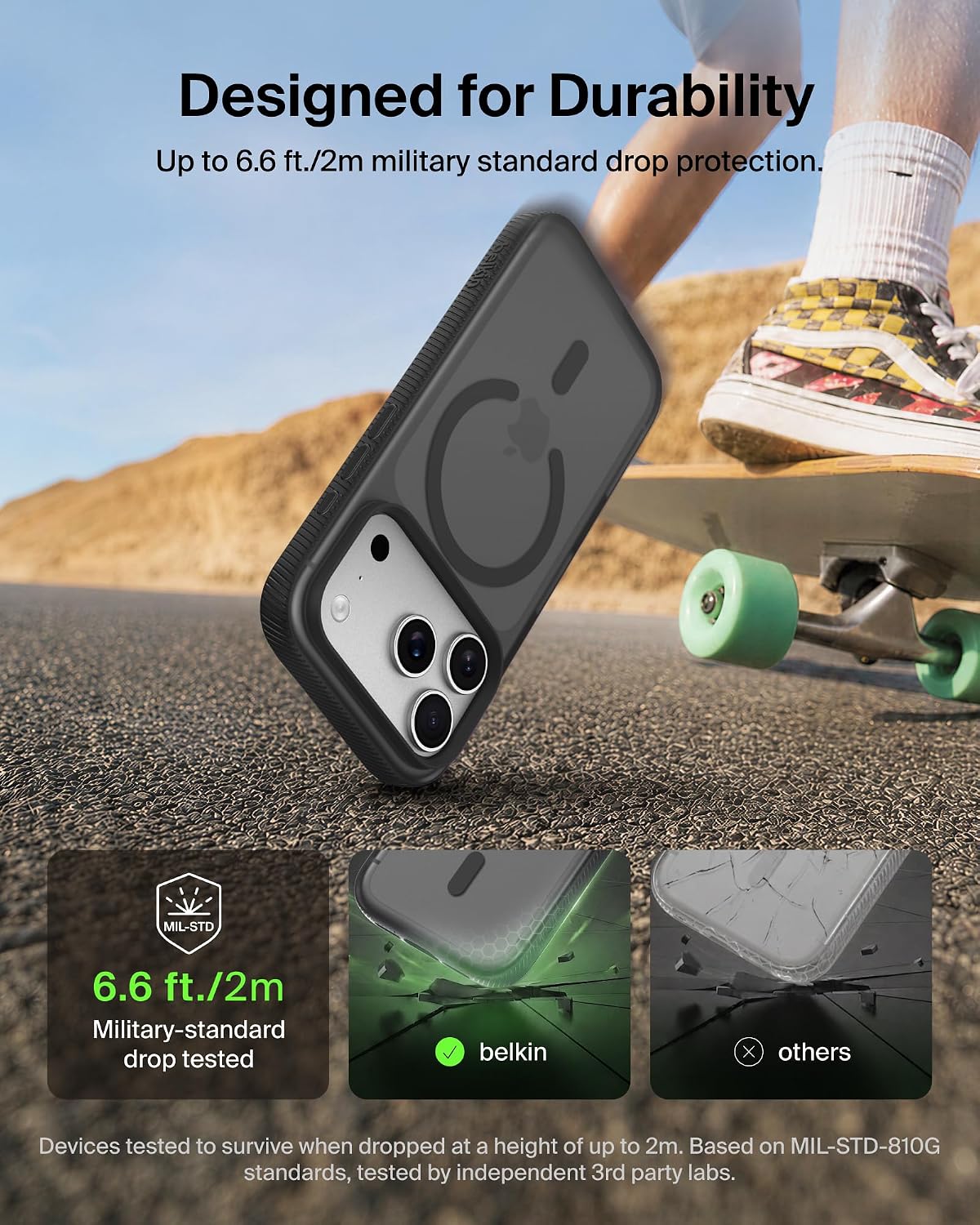 Belkin Colored Grip Case for iPhone18 Pro / Pro Max Black