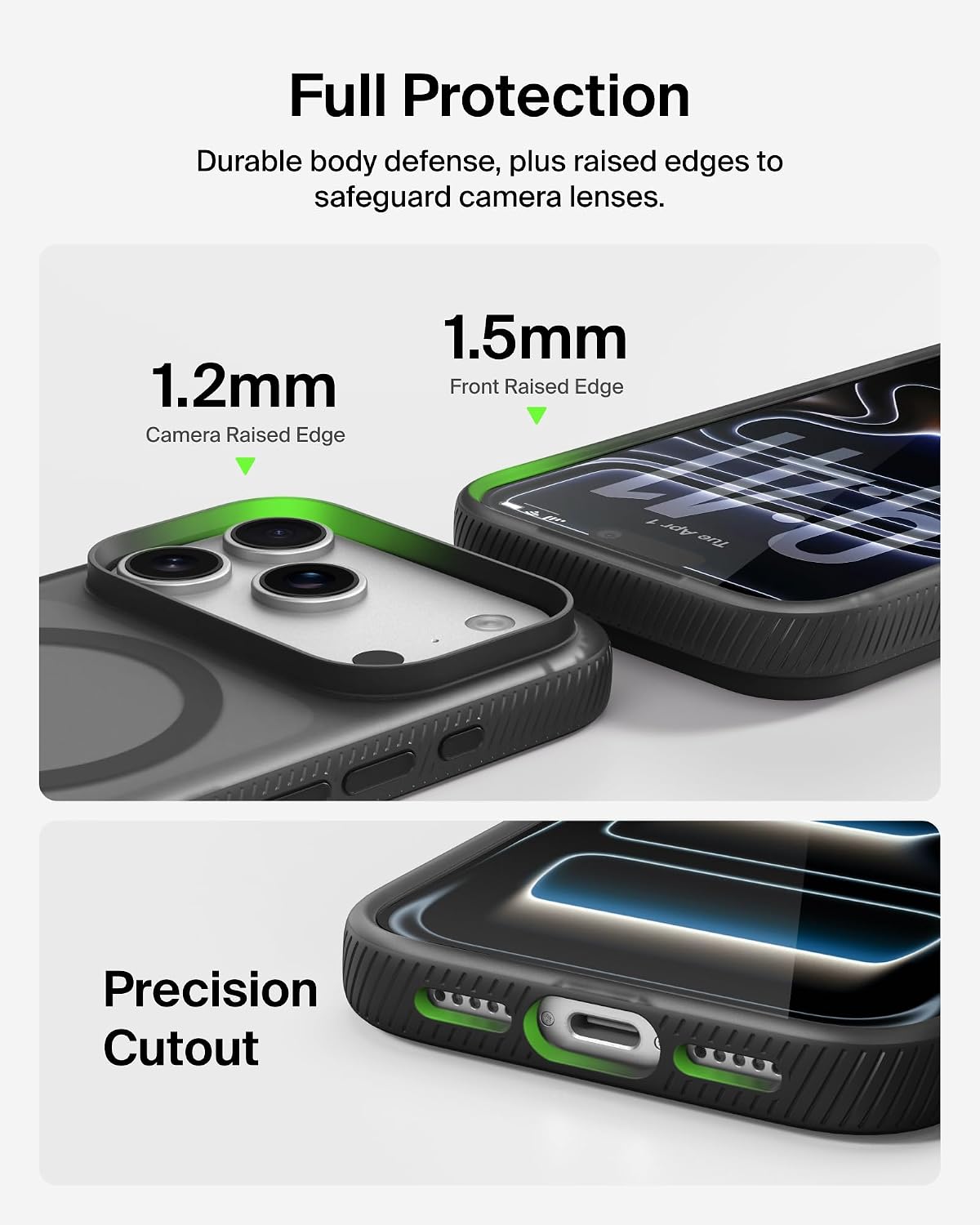 Belkin Colored Grip Case for iPhone18 Pro / Pro Max Black