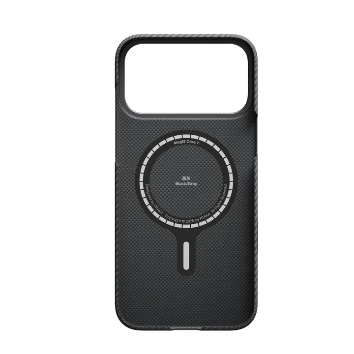 Pitaka UltraSlim Case for iPhone 17 Series Black/Grey Twill