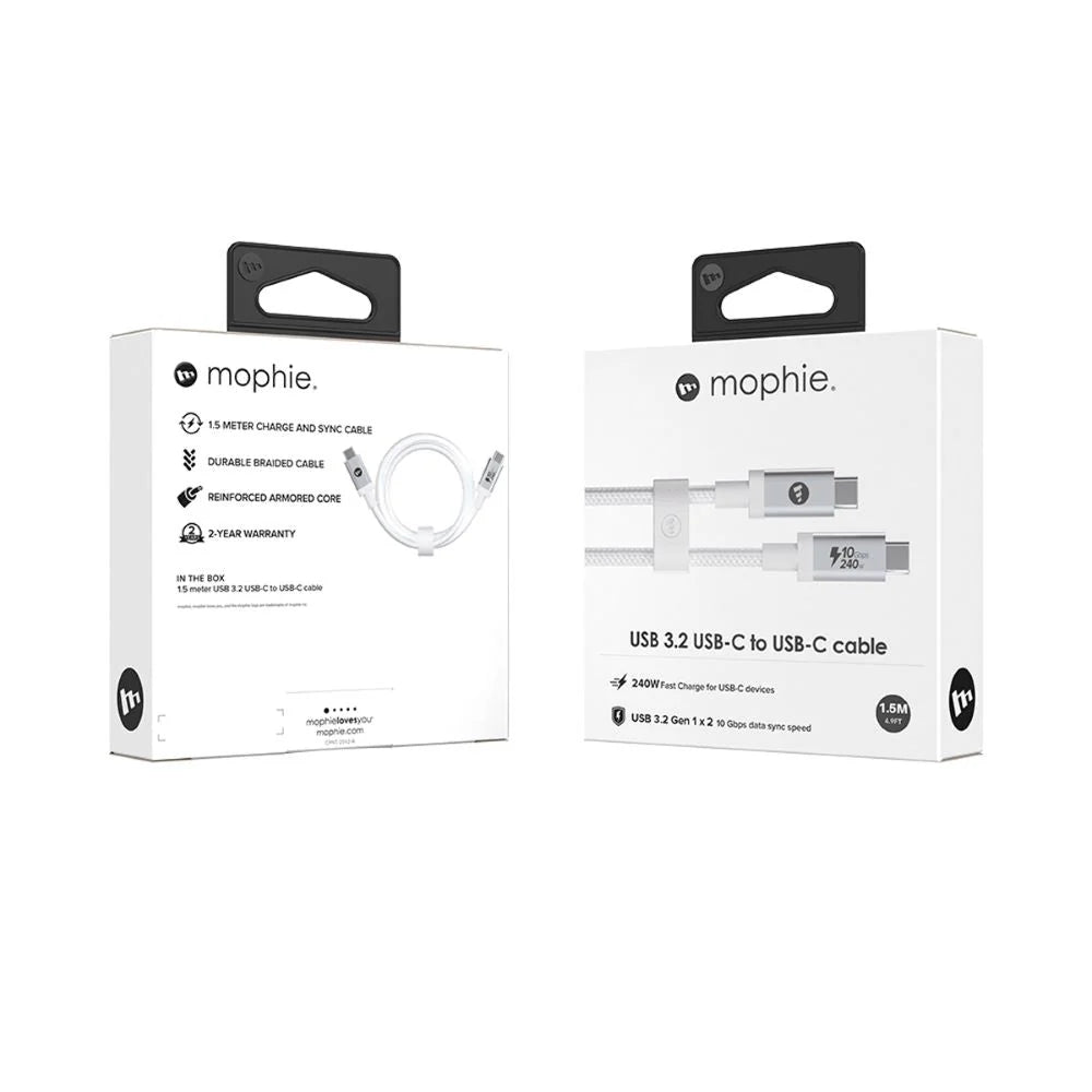 Mophie USB-C to USB-C Cable 10Gbps/240W 1.5m