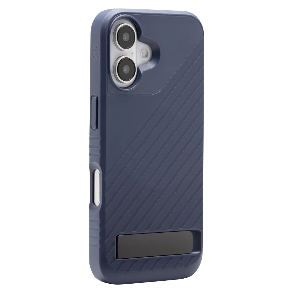 ZAGG iPhone 16 Series Case Denali Snap with kick Stand Navy