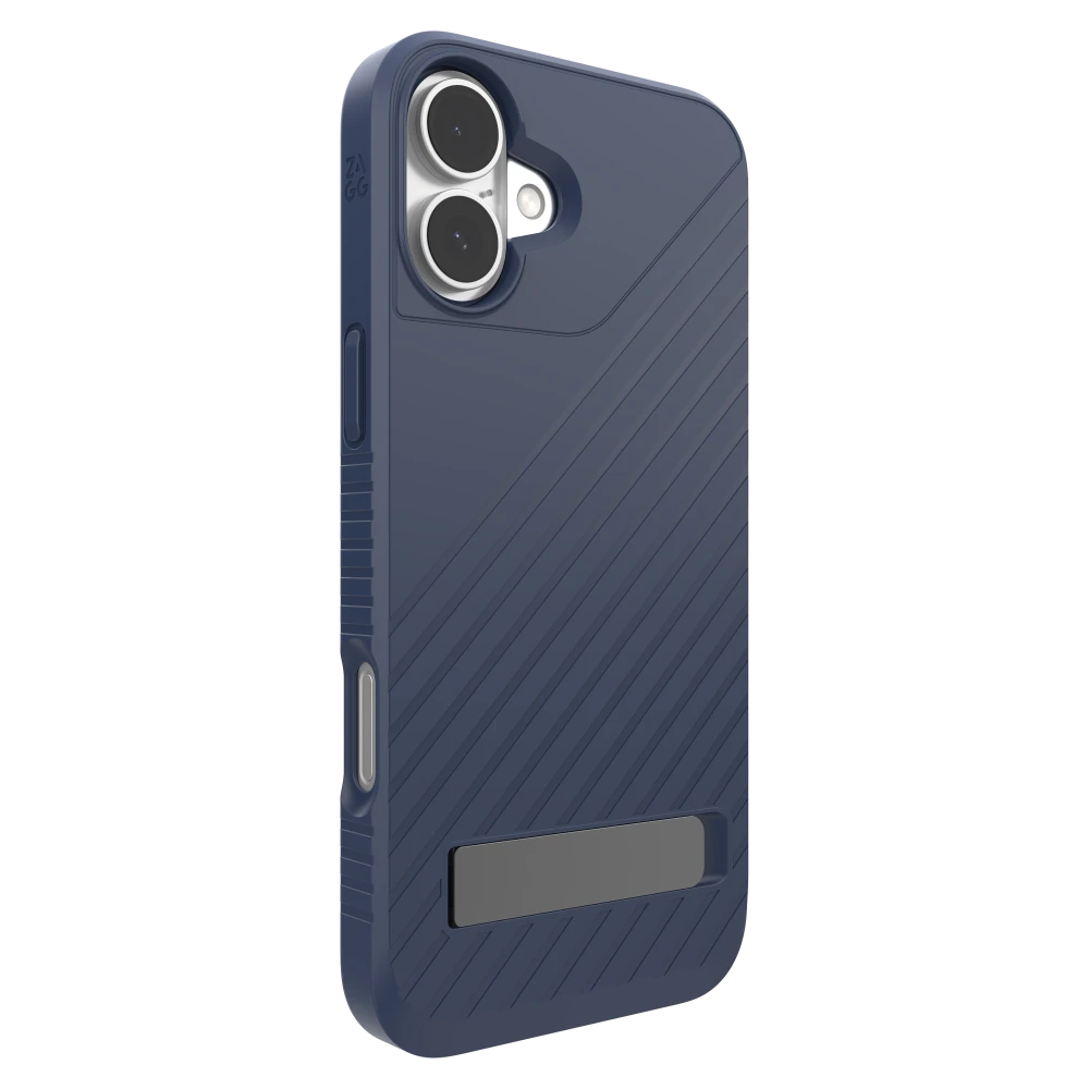 ZAGG iPhone 16 Series Case Denali Snap with kick Stand Navy