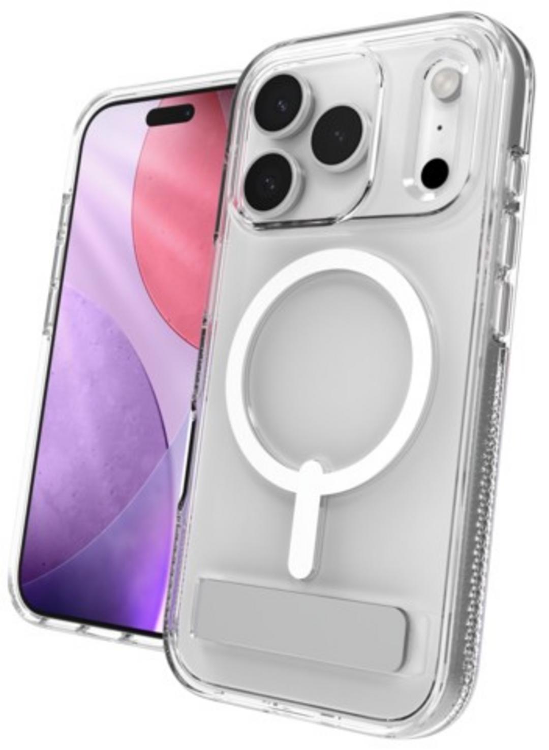 ZAGG Crystal Palace Snap + Kickstand Clear Case for iPhone 17 Series and iPhone Air