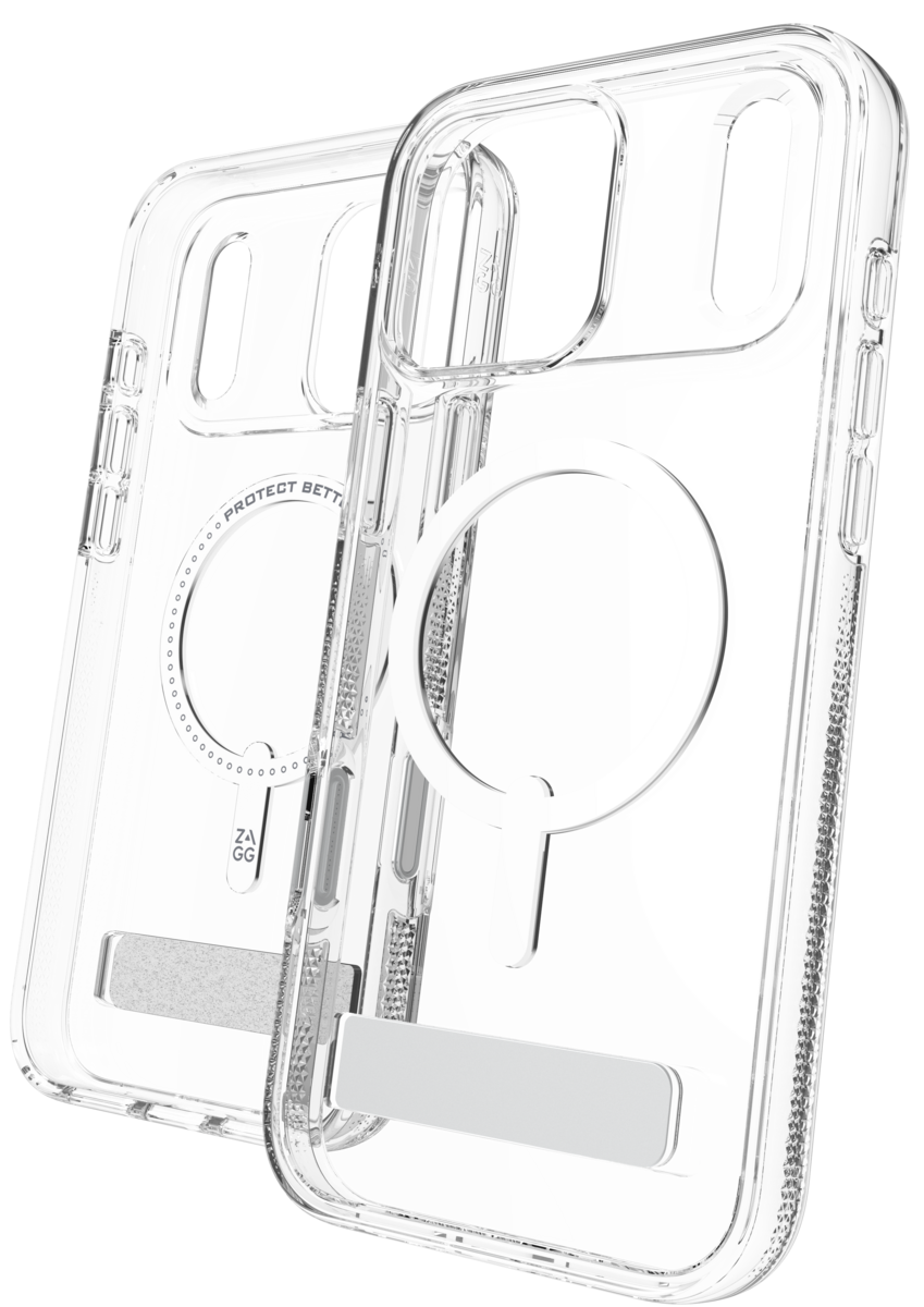 ZAGG Crystal Palace Snap + Kickstand Clear Case for iPhone 17 Series and iPhone Air