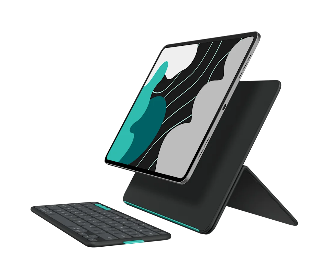 Logitech FlipFolio for iPad Pro (M4), iPad Air (M2, M3) Graphite