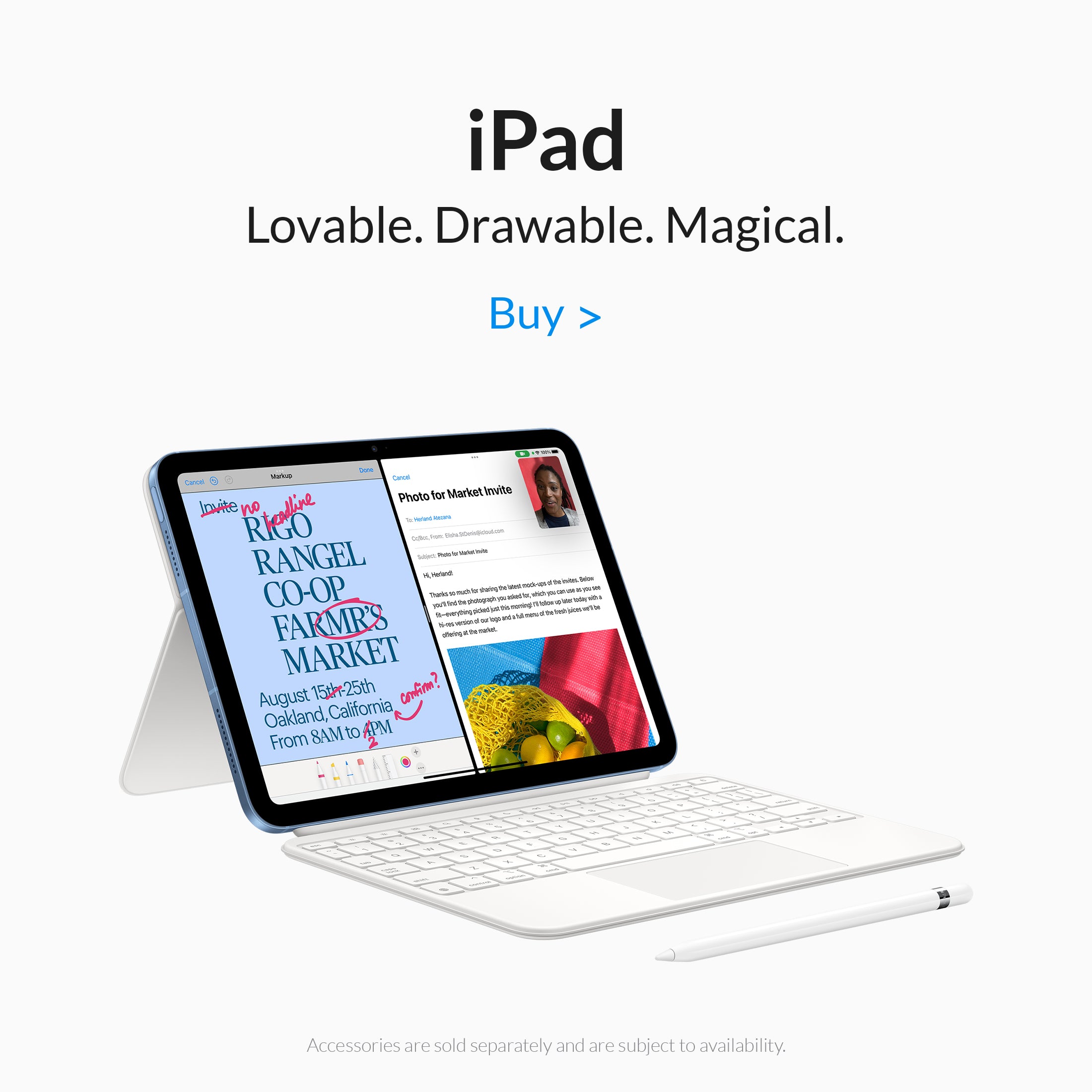 Original cas Apple iPad Pro 10.5'', Apple iPad Air (3ème gén