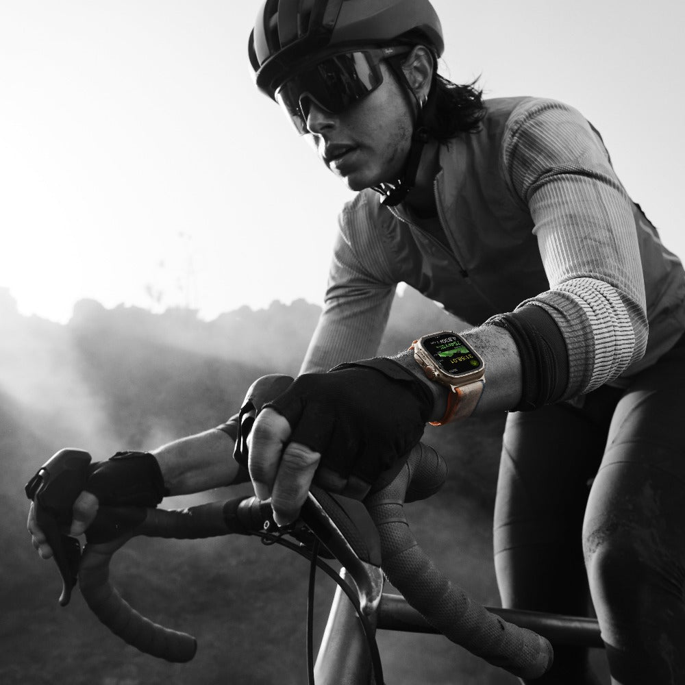 Apple Watch Ultra 2 GPS + Cellular, Titanium Case with Orange/Beige Trail Loop 49mm